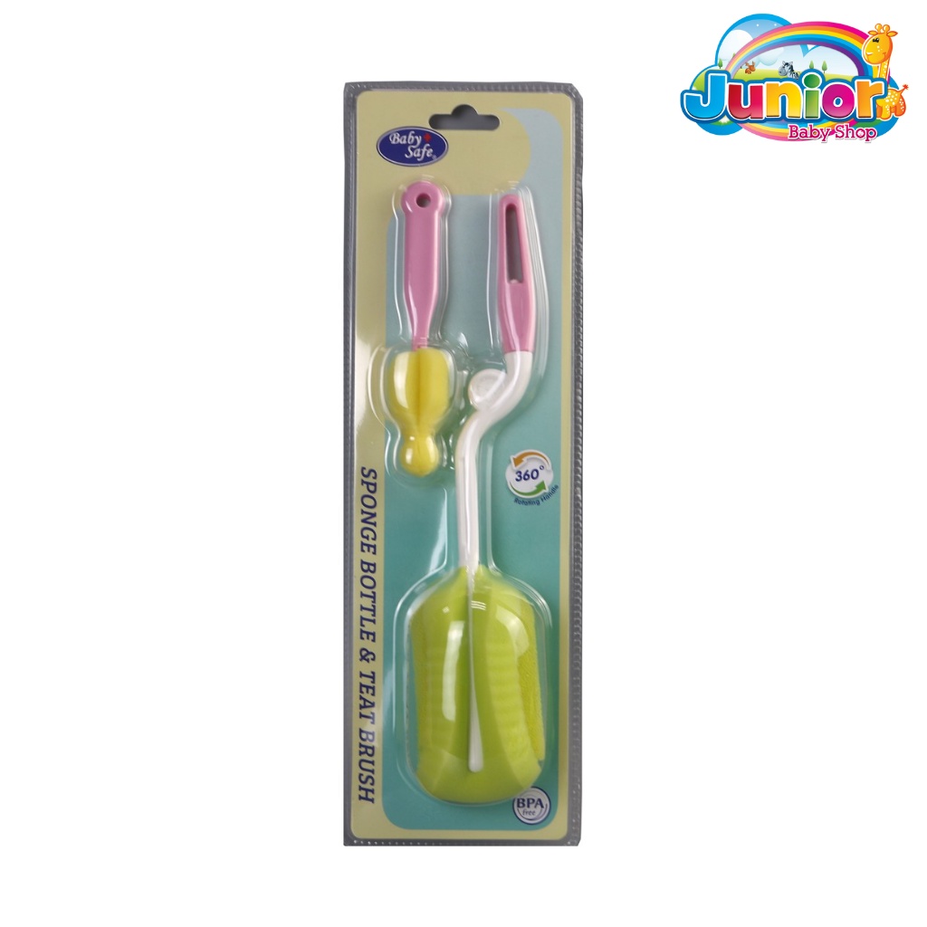 Baby Safe BS368 Sponge Bottle and Teat Brush