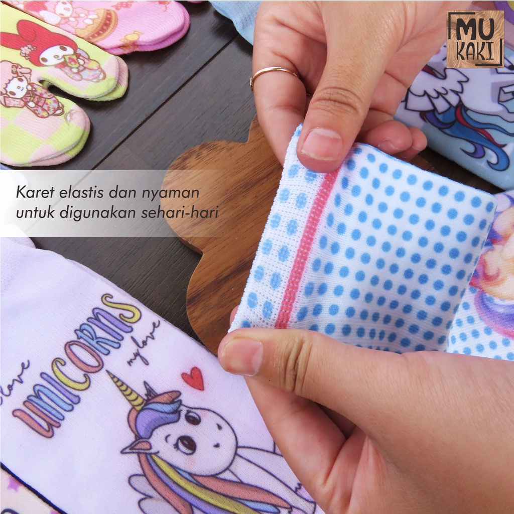 Kaos Kaki Jempol Anak Printing Karakter Murah Mukaki F