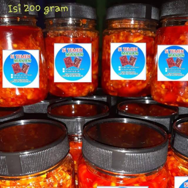 

Cumi asin balado / baby cumi balado asin 200 gram sedap pedas nampol