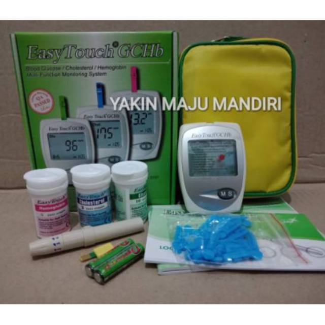 Jual Alat Tes Gula / Kolesterol / Hemoglobin Easy Touch GCHB | Shopee ...