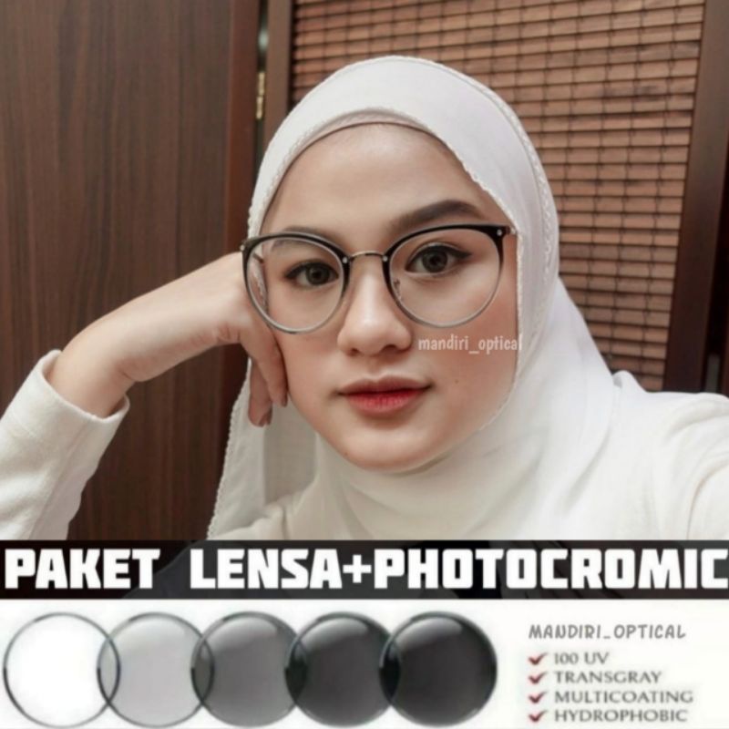 Kacamata minus | (paket frame+lensa Photocromic) | kacamata antiradiasi | kacamata Photocromic kacamata wanita | Gratis lensa antiradiasi | kacamata 221