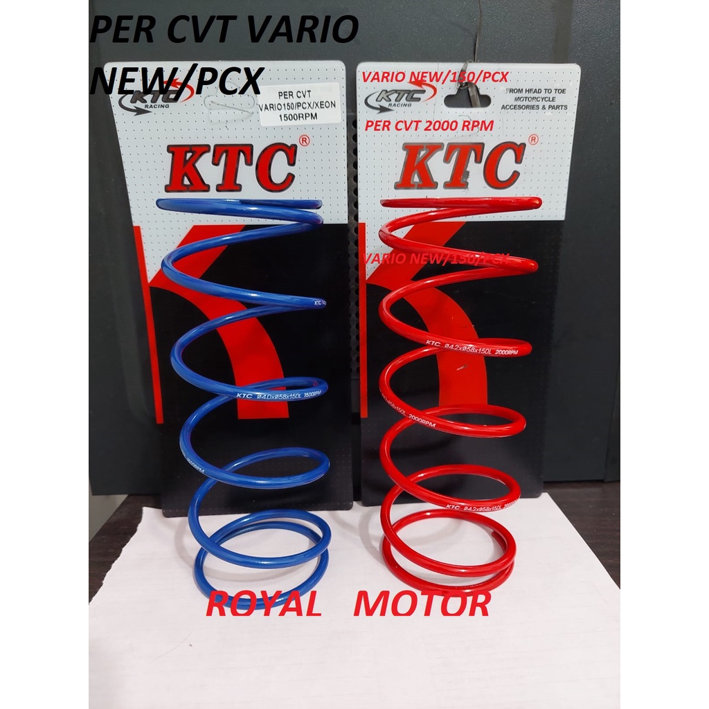 percvt ktc nmax,aerox,pcx,vario beat mio dll percvt racing 1000rpm/1500rpm/2000rpm