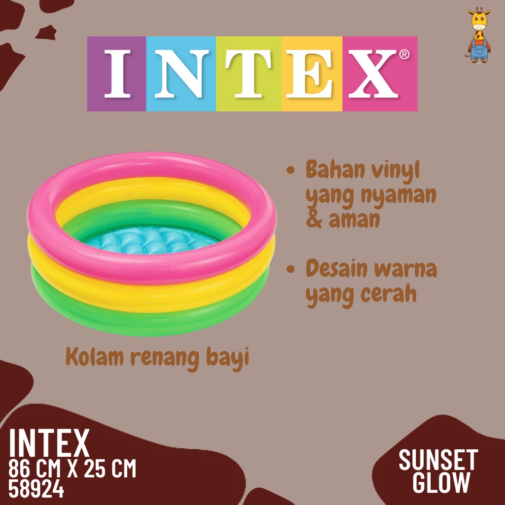 Intex Kolam Renang Sunset Glow 86 x 25 cm (58924)