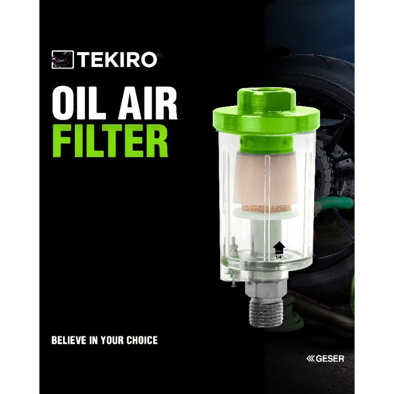 TEKIRO Saringan Udara 1/4&quot; Oil Air Filter Tekiro 1/4inch