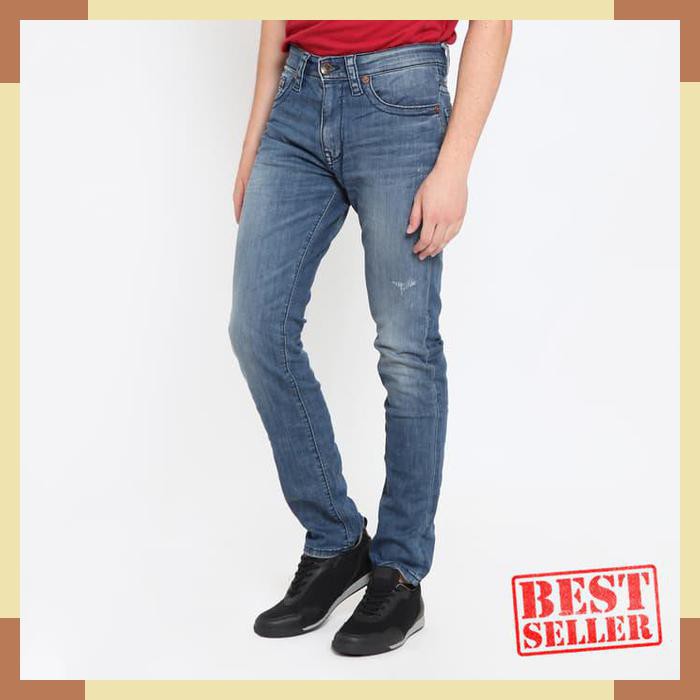 Mantul ENERGIE Jeans Pria Original - Gene Jeans Slim Fit - Biru- 29