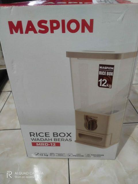 Rice Box Maspion 12kg Wadah Beras Tempat Beras