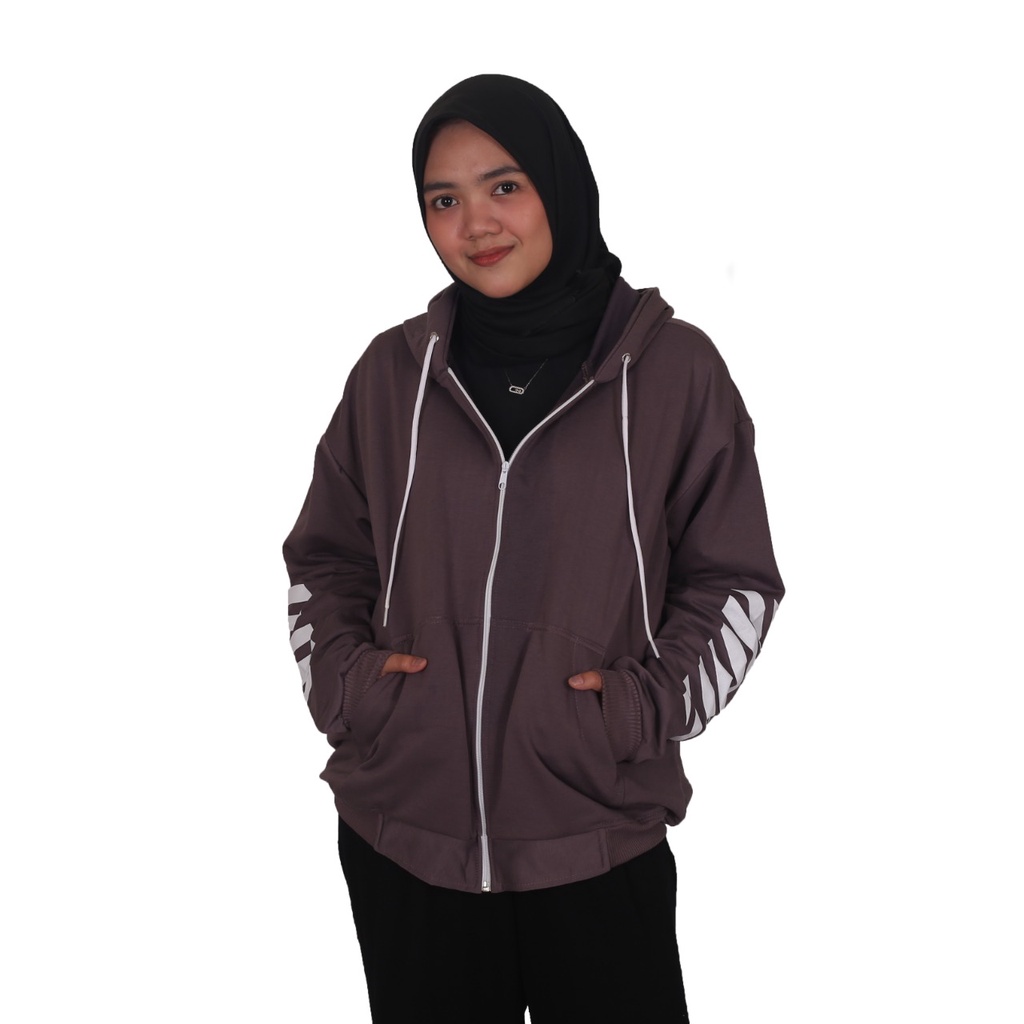 MVP - Jaket Zebra Zipper XXL - Jaket Zipper Oversize Unisex