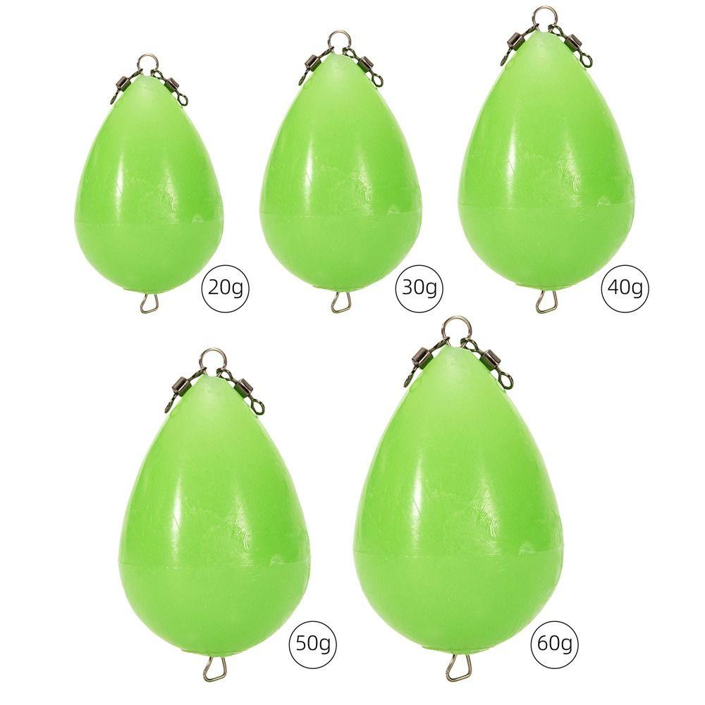 Top1 /2/30g Sinker Panjang Pembantu Tembakan Pancing Terbang High Quality Tackle 20g/30g/40g/50g/60g Sinker Pembantu Cor