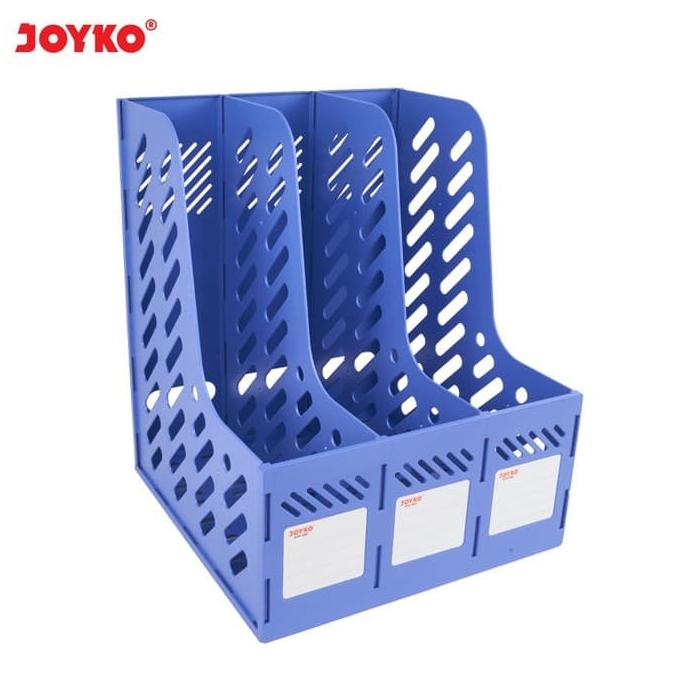 

((BISA COD)) Box File Keranjang Plastik Rakit 3 Susun Joyko BOF-3BE Blue PROMOKode 1669