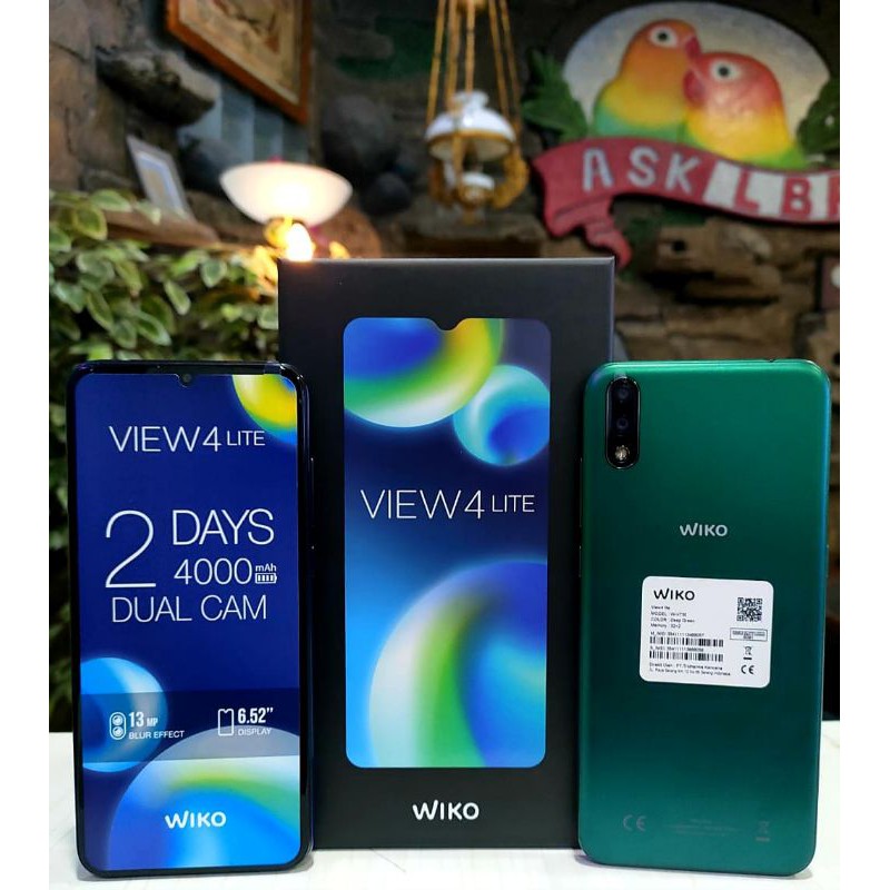 Wiko View 4 Lite [2+32GB] Layar 6,52" Octa-Core 1.8GHz - Battery 4000mAh - Garansi Resmi