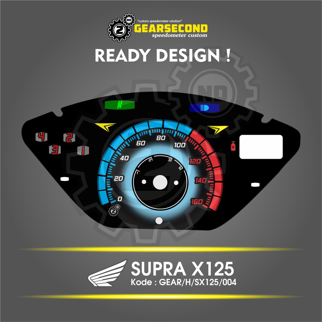 Panel Speedometer Custom Honda Supra X 125 Paket Stiker Lcd