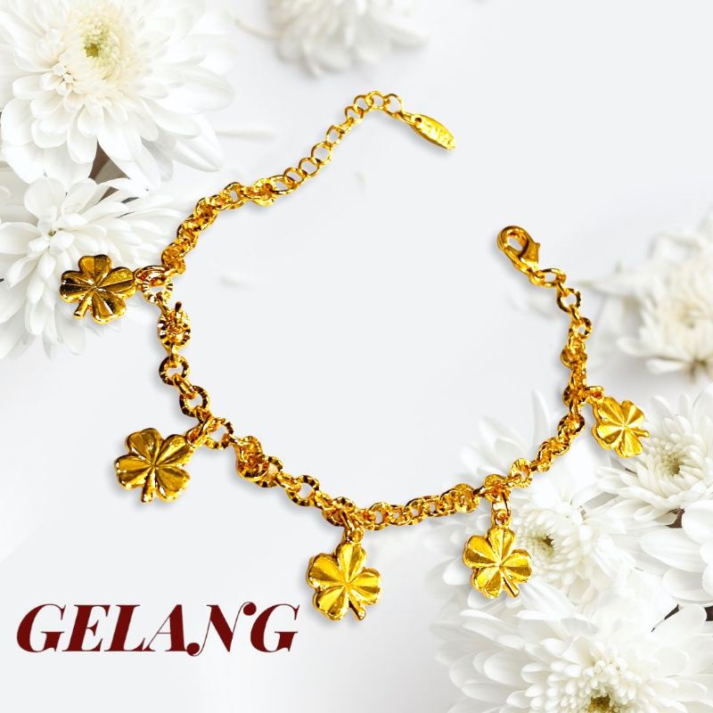 gelang tangan wanita lapis emas//perhiasan//gelang