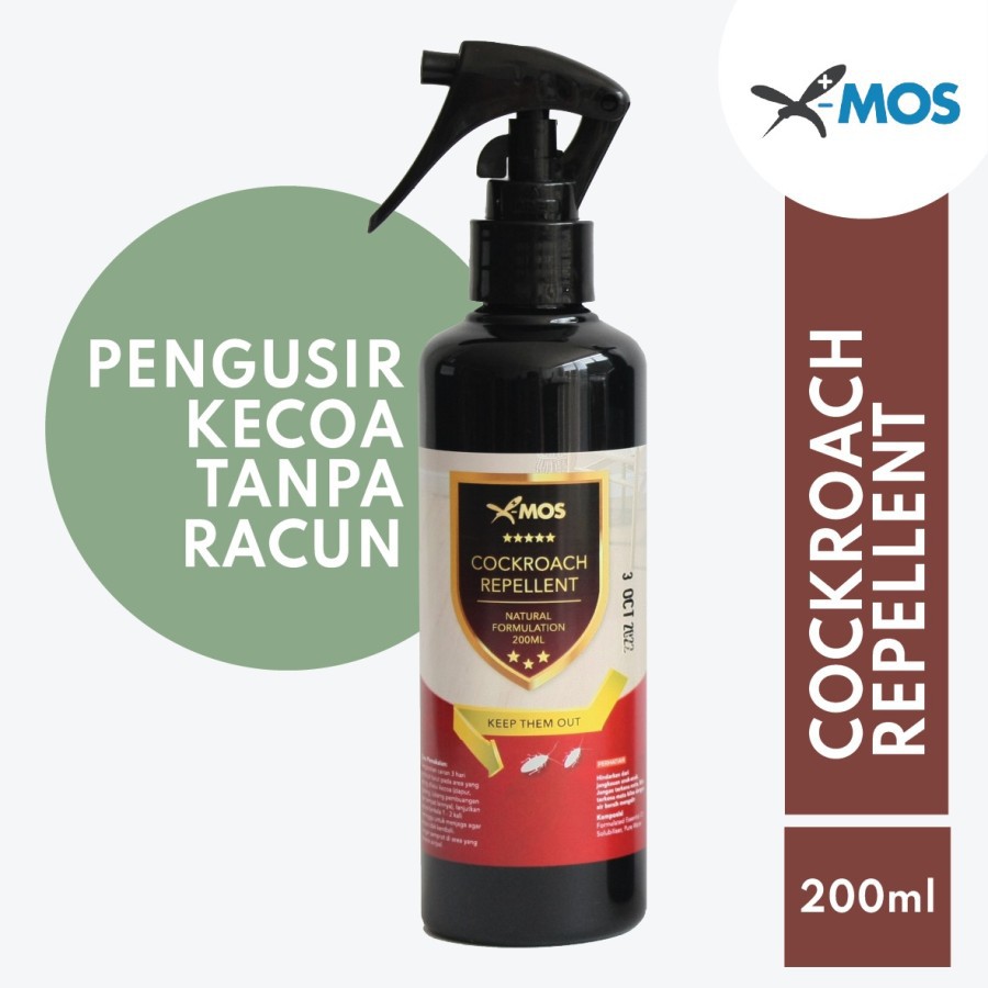 X-MOS Cockroach Repellent 200ML Spray Pengusir kecoa di Mobil / Rumah