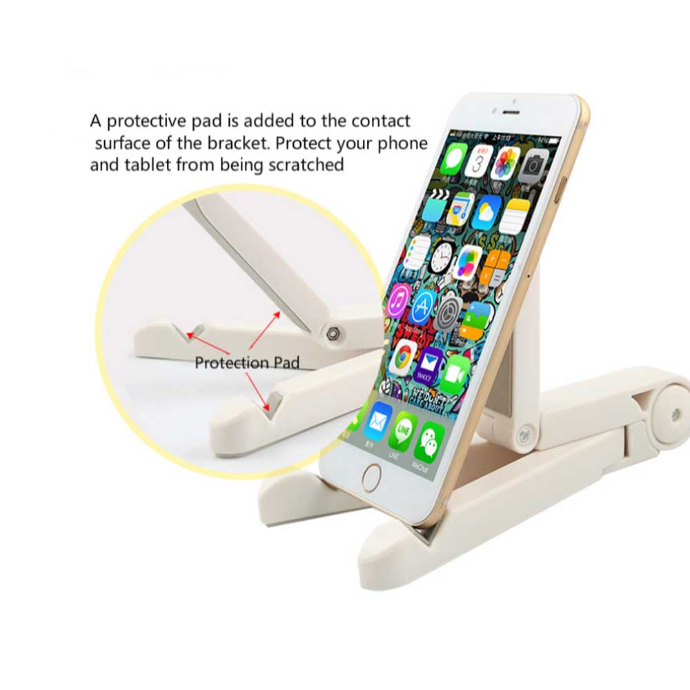 Phone &amp; Tablet Portable Foldable Stand Holder / Tablet Angle Adjustable Desktop Bracket / Tablet Table Desk Support Tripod Stand / For Universal Phone &amp; iPad &amp; Android Tablet