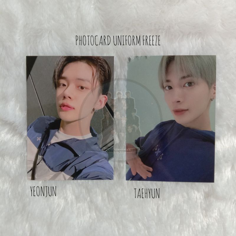 [READYSTOCK] OFFICIAL UNIFORM FREEZE PHOTOCARD YEONJUN TAEHYUN