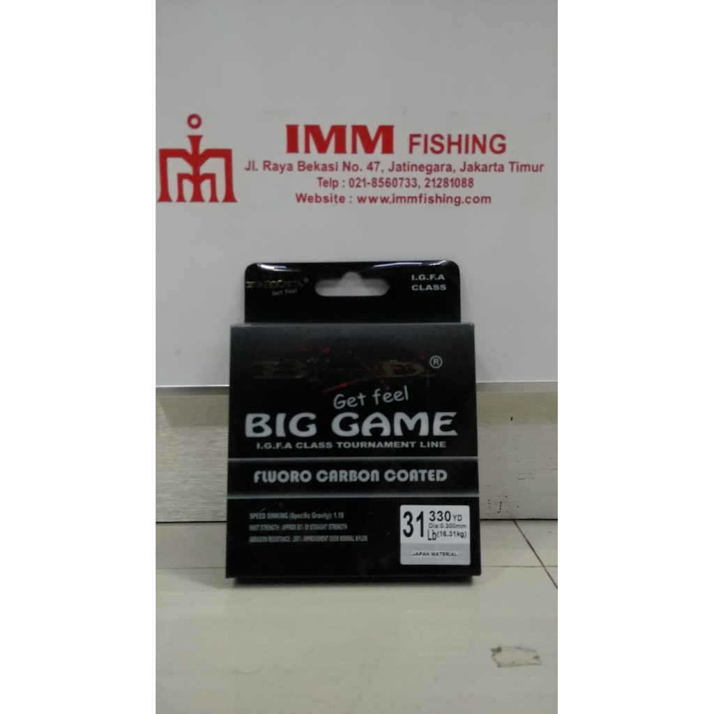 Terbaru  Tali Nylon BLOOD BIG GAME 31Lb 0 30mm