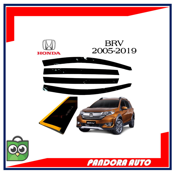 TALANG AIR MOBIL HONDA BRV MODEL FLAT BAHAN AKRILIK HITAM