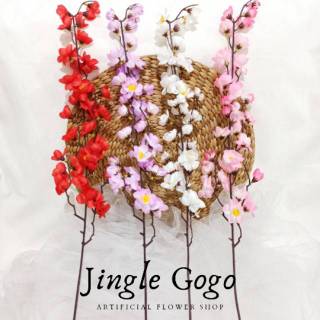 Bunga Sakura Pink Putih Per Batang Artificial Plastik Bunga Sakura Pink Putih Per Batang Artificial Plastik