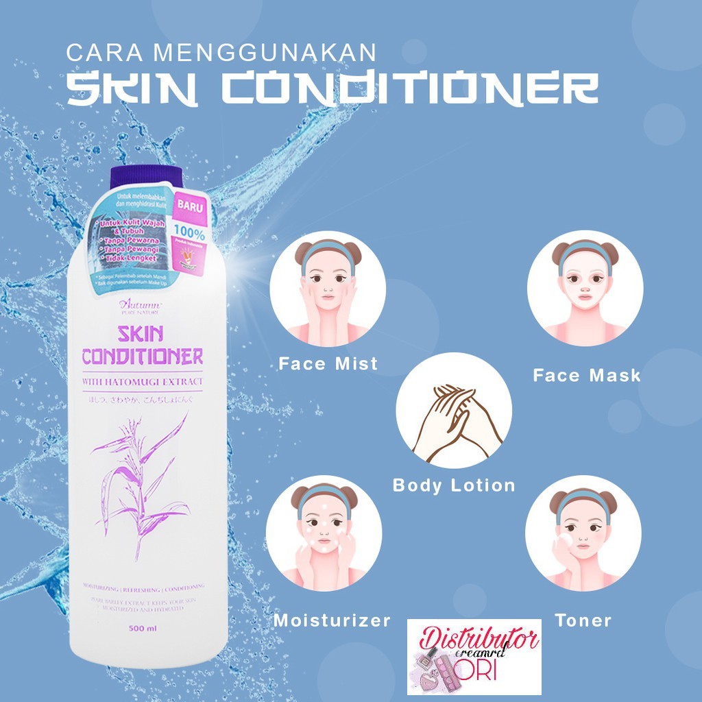 Hatomugi Skin Conditioner Autumn with Hatomugi Extract 500ml free botol spray (ASC) / skin conditioner aloe-1