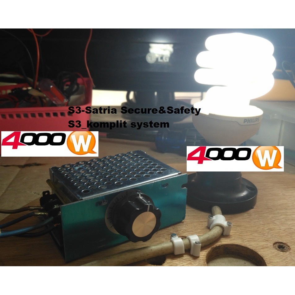 speed controller switch dimmer 4000 w Lampu Led Heater Machine Motor