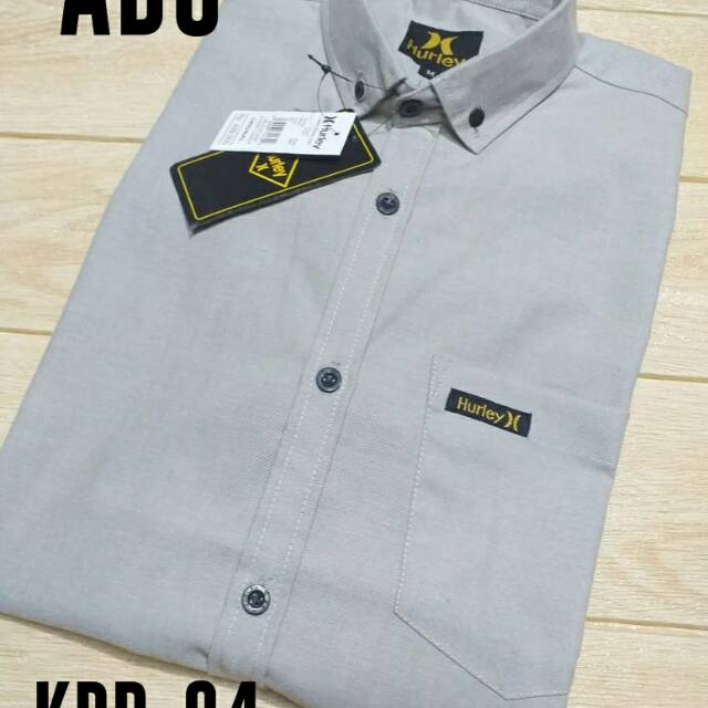 Kemeja Surfing Kekinian Cowok Polos Lengan Pendek
