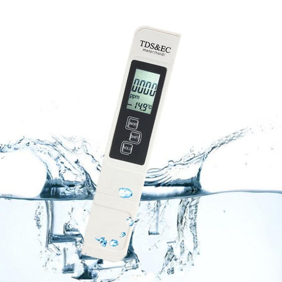 TDS Meter EC TDS-3 TDS3 Pena Pengukur 3-in-1 TDS EC PPM Kualitas Air Tester Alat Hidroponik Aquarium