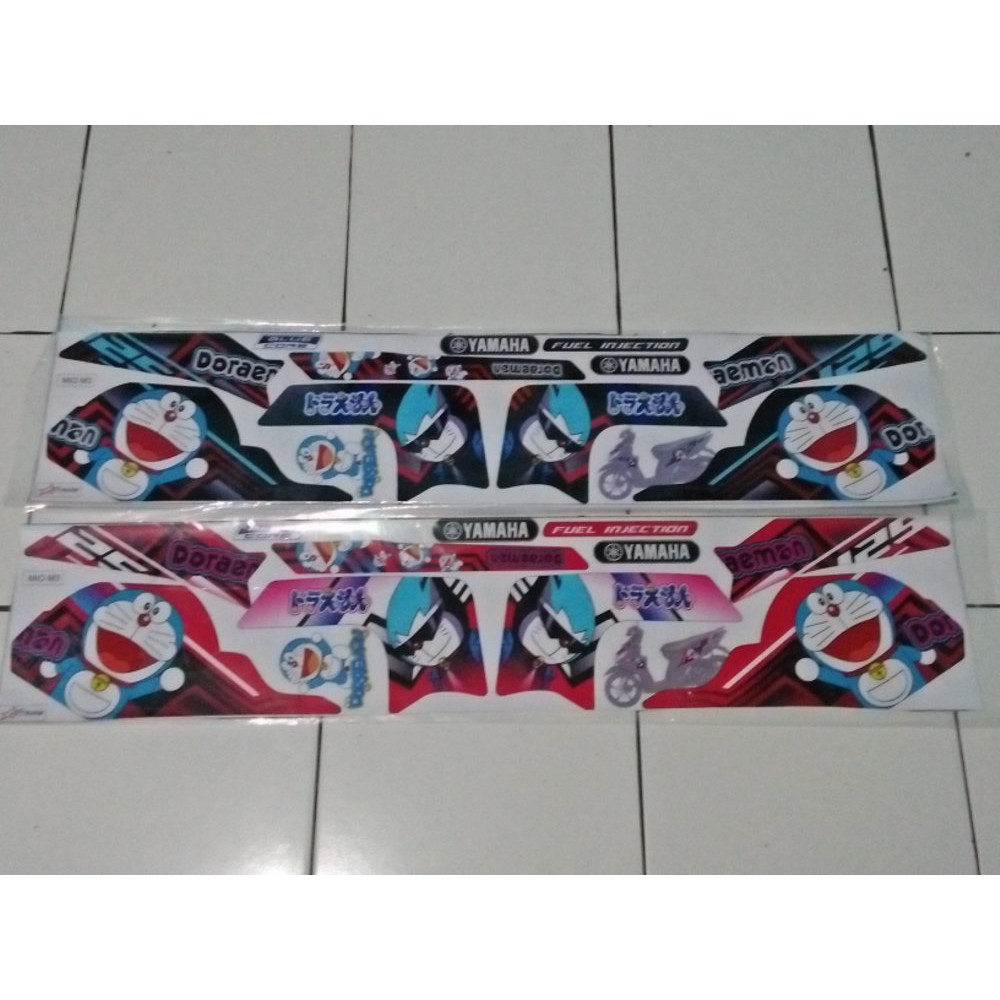 Stiker striping variasi yamaha mio m3 doraemon -1