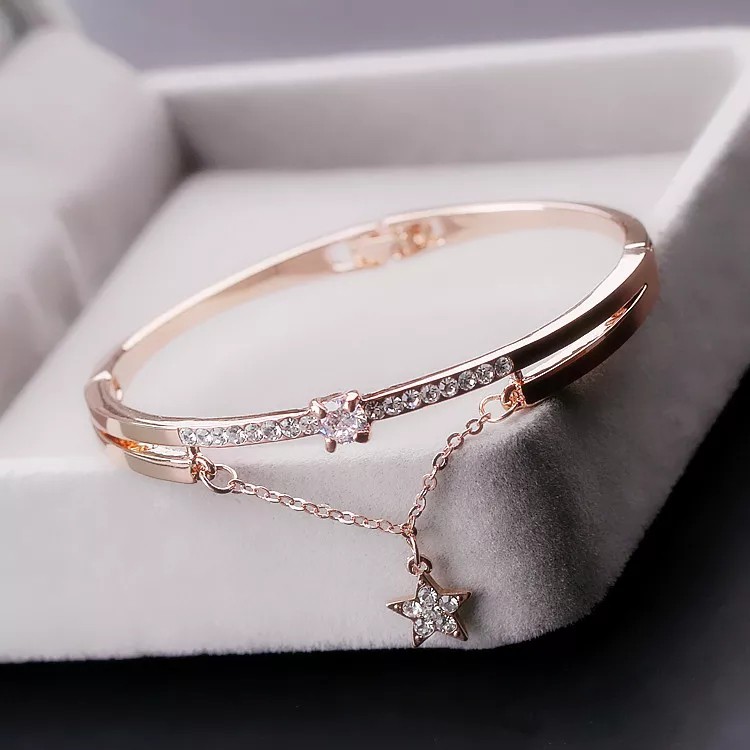 [EMARTSHOP] Gelang Tangan Titanium C9 Energi Magnetik Om Mani Padme Hum Gelang Wanita-8