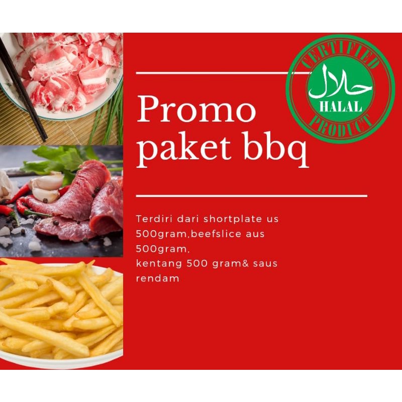 

paket bbq daging slice