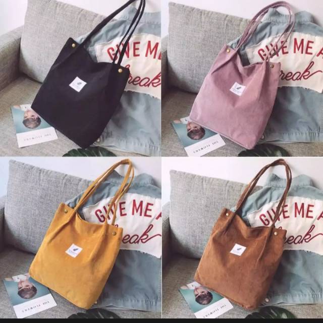 Tas kanvas - Totebag wanita korea