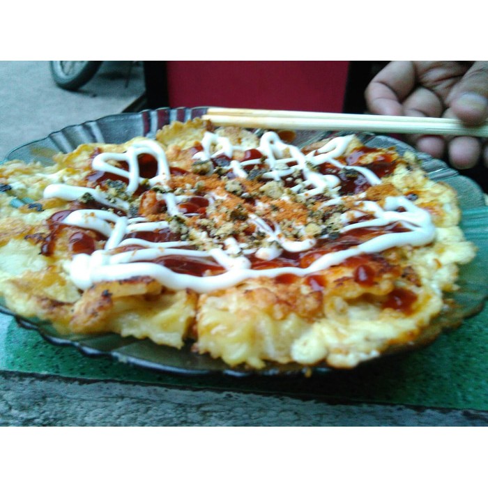 

Okonomiyaki isi komplit / martabak jepang enak halal