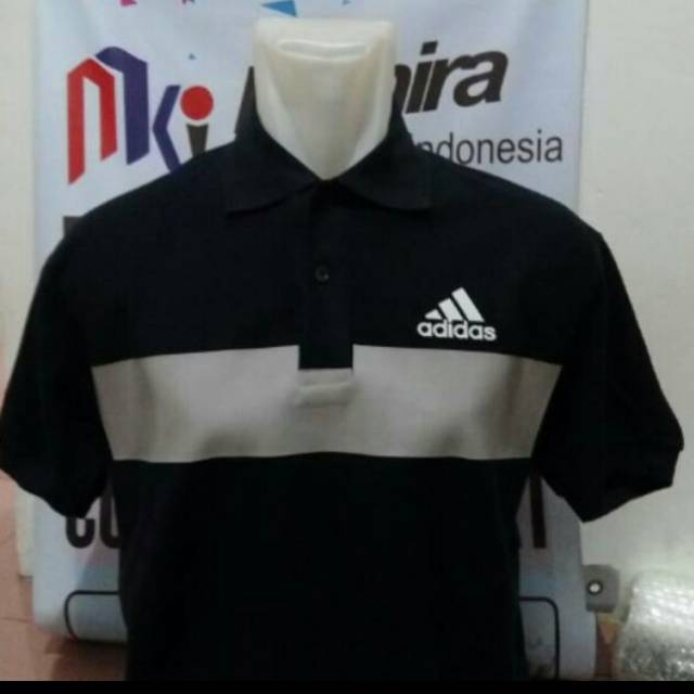 Baju polo kerah shirt/ ADIDAS COLLECTION KEREN size. S M L XL XXL ready.