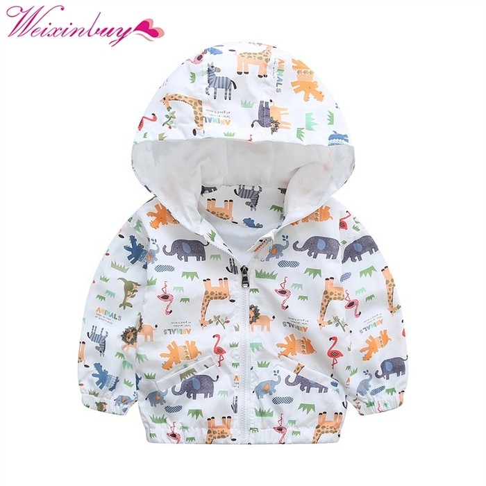 baju bayi jaket anak laki-laki jaket parasut bayi motif animal / jaket bayi import murah