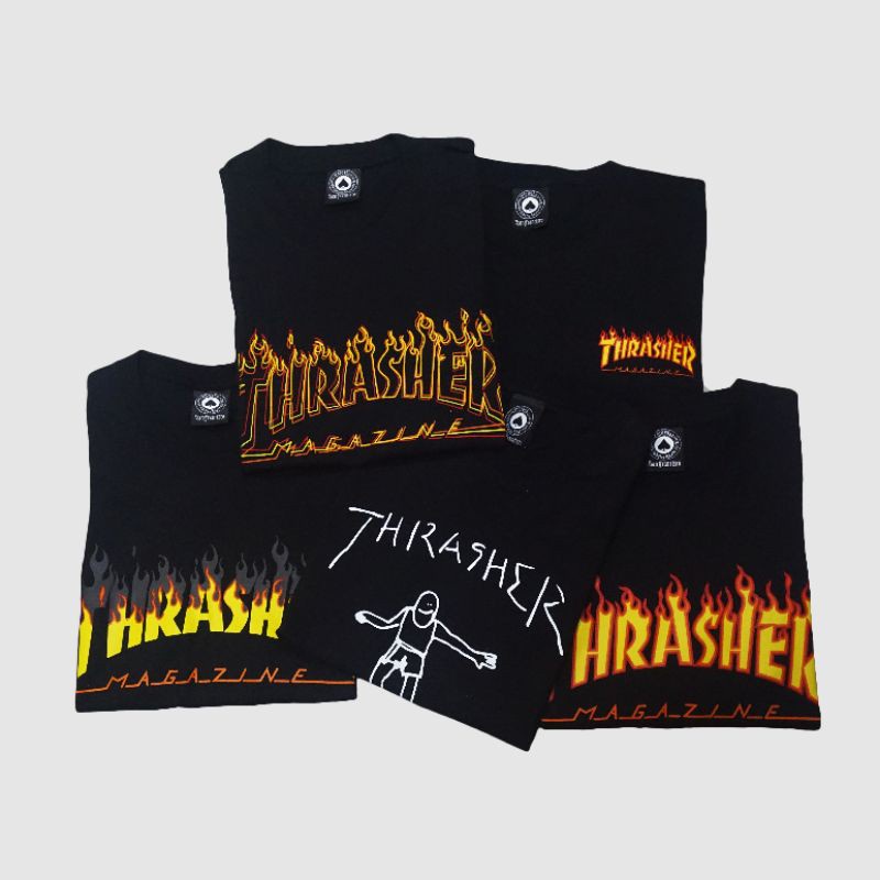 Kaos Thrasher | Thrasher Logo Big | Thrasher Logo Small