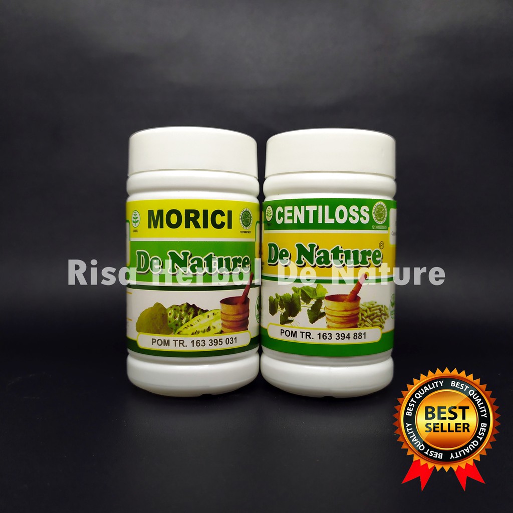Obat Stoke Struke De Nature Kapsul Herbal Centilos dan Morici