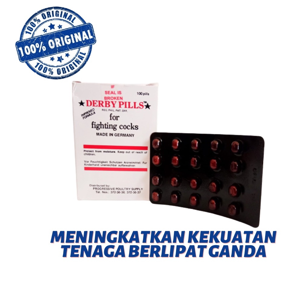 Derby pills ( 1 strip = 20 pill ) import filipina suplemen ayam