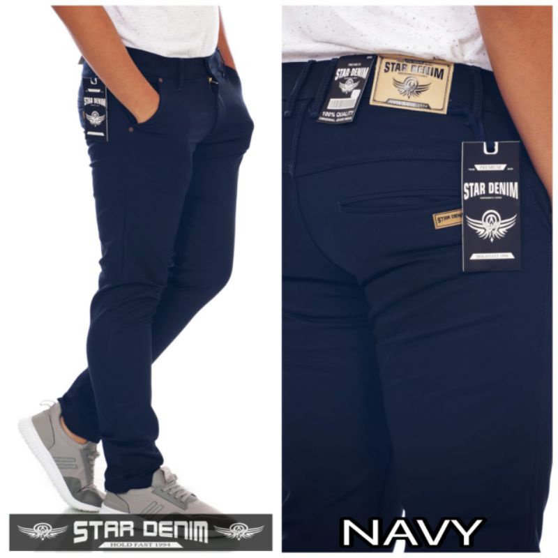 Celana Chinos Panjang Pria / Celana Chino Panjang Pria Star Denim Original / Celana Chino Stretch Melar Premium / Celana Chino Pria Star Denim Jumbo