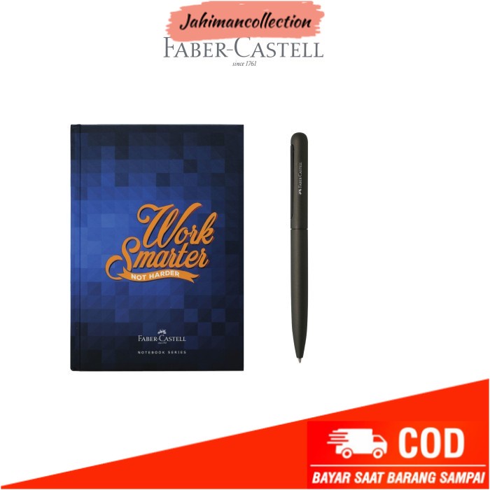 

✨ BISA COD ✨ Faber-Castell Notebook Bundle Bullet Pen Greystone Barell - Biru