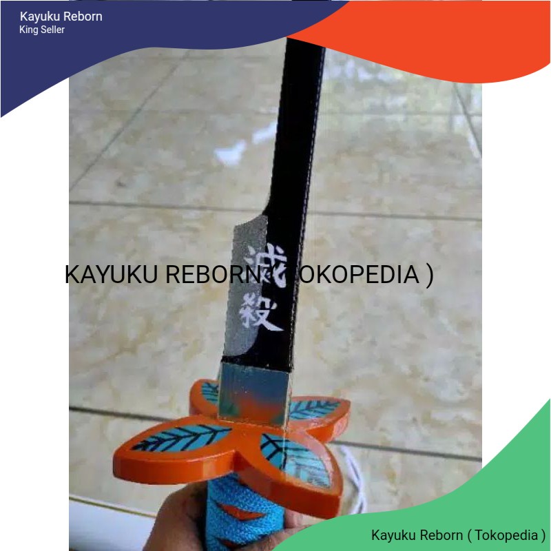 PEDANG NICHIRIN ANIME KIMETSU NO YAIBA DEMON SLAYER KOCHOU COSPLAY