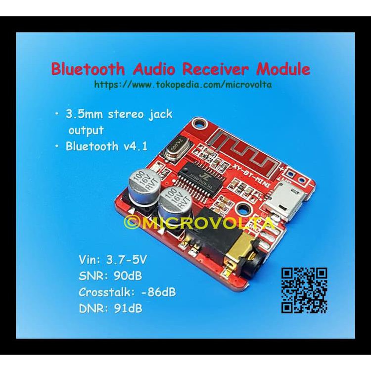 100%TERLARIS BLUETOOTH STEREO AUDIO RECEIVER MODULE 100% TERMURAH