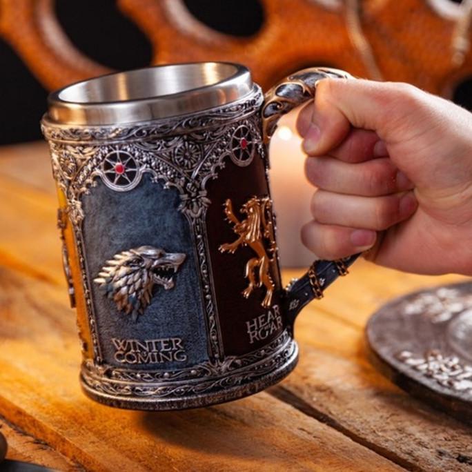 Gelas Mug 500Ml Medieval Era Game Of Throne Beer Mug Stainless Steel Storesabrina_