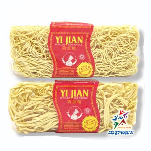 Mie Telur YI jian egg Noodle Mie 200 Gram Kecil Lebar