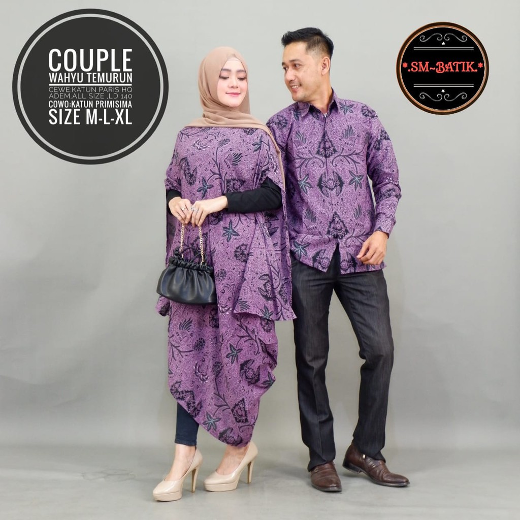 COUPLE WAHYU TUMURUN SM BATIKSOLOAMANAH BAJU KEMEJA BATIK SOLO PRIA LENGAN PANJANG PENDEK LAPIS FURING ATASAN BATIK PREMIUM MODERN KATUN HALUS  PEKSI MAMBU NEW BLOUSE NATASHA NEW NATASHA PEKSI BIRU WIJAYA LOMBOK ABANG DJAYAGUNA  PARANG GORA KAWUNG MERAH