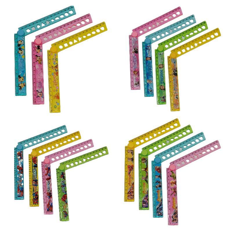 

Grosir penggaris lipat karakter 30 cm / garisan lipat motif lucu 1 pcs