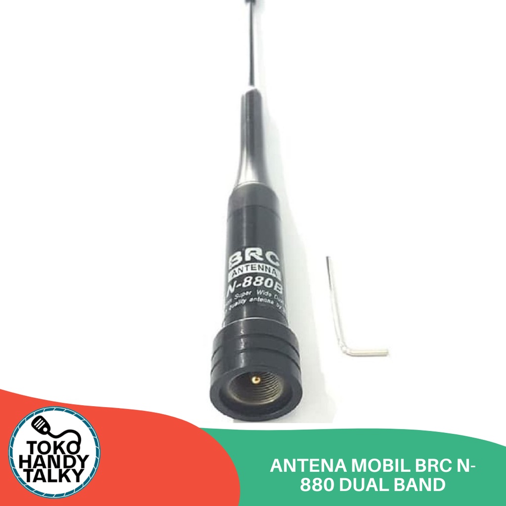 ANTENNA BRC N-880 N880 N 880 HITAM BLACK ANTENA DUAL BAND MOBIL RIG TURING TOURING ORIGINAL TAIWAN