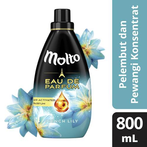 Molto Pelembut Dan Pewangi Pakaian Eau De Parfum French Lily Botol 800Ml