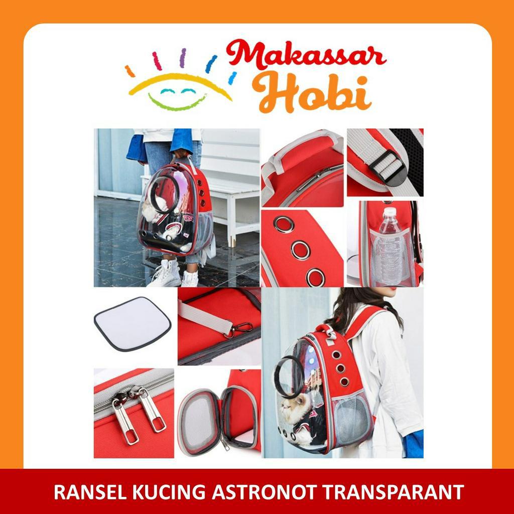 Tas Astronot Kucing Anjing Kelinci Pet Cargo Transparan Ransel Hewan