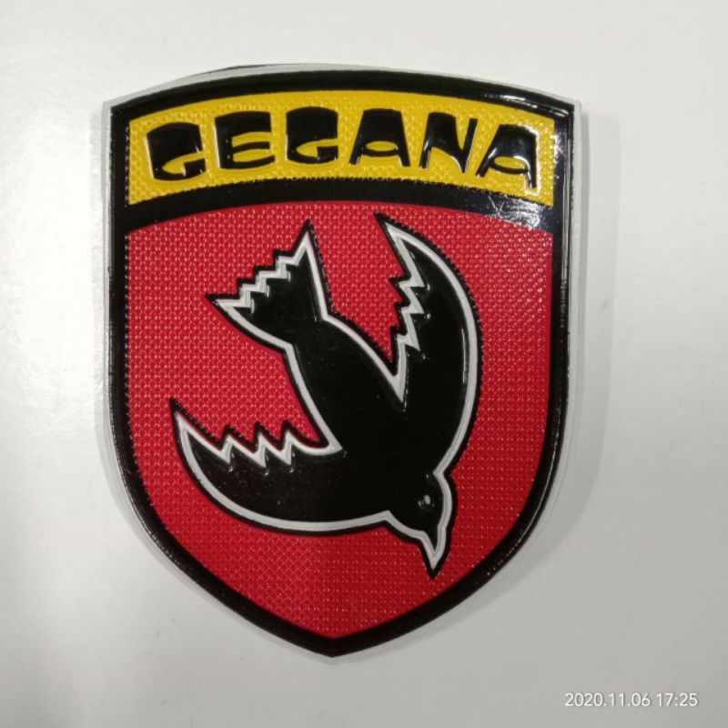 stiker logo GEGANA, stiker GEGANA