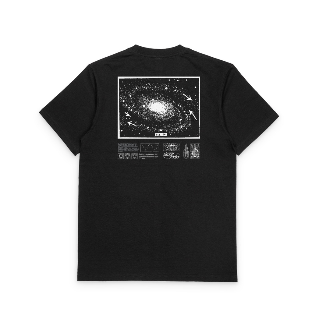 Almost Studio - T-Shirt - Orbit - Black