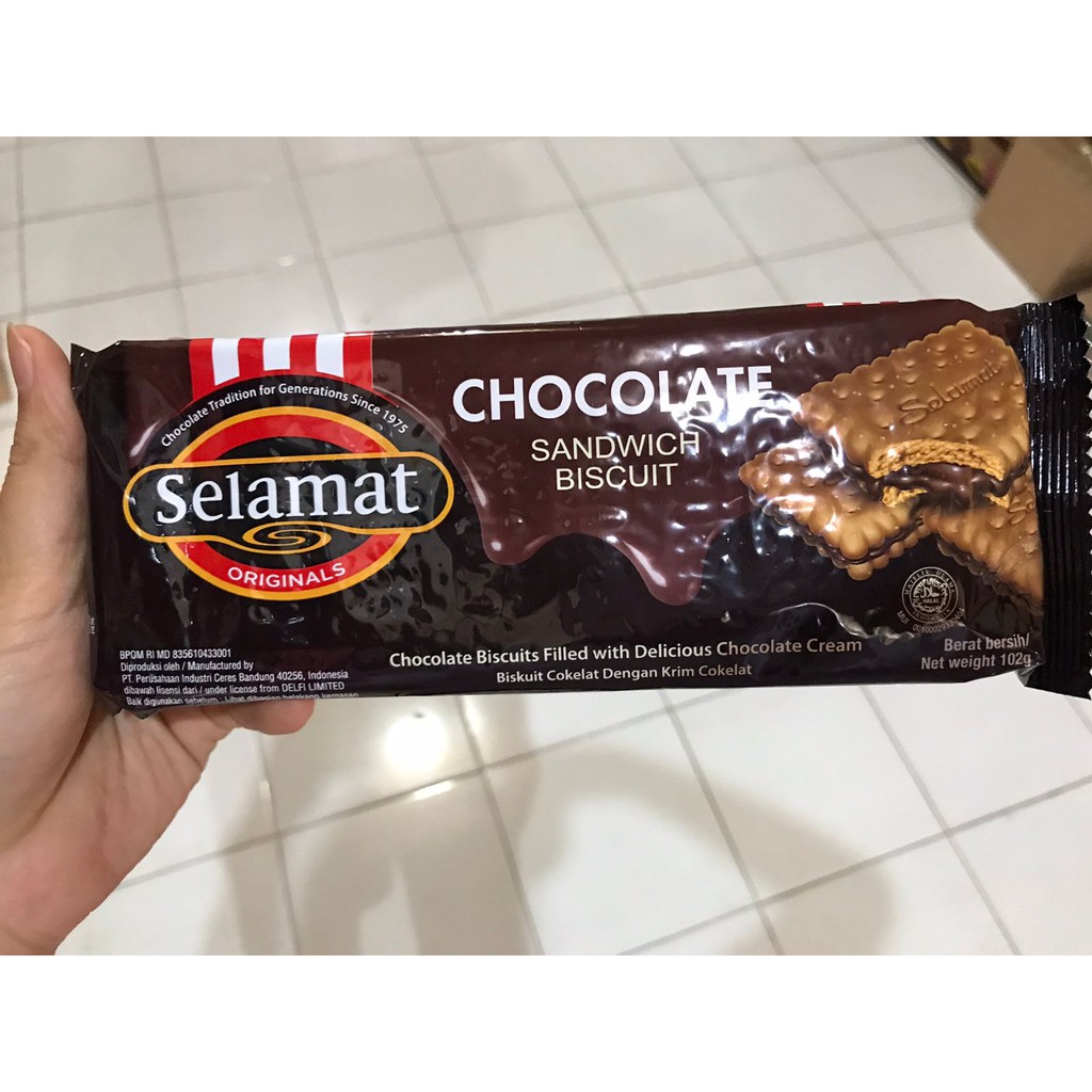 

SELAMAT CHOCOLATE SANDWICH BISCUIT 102 GR